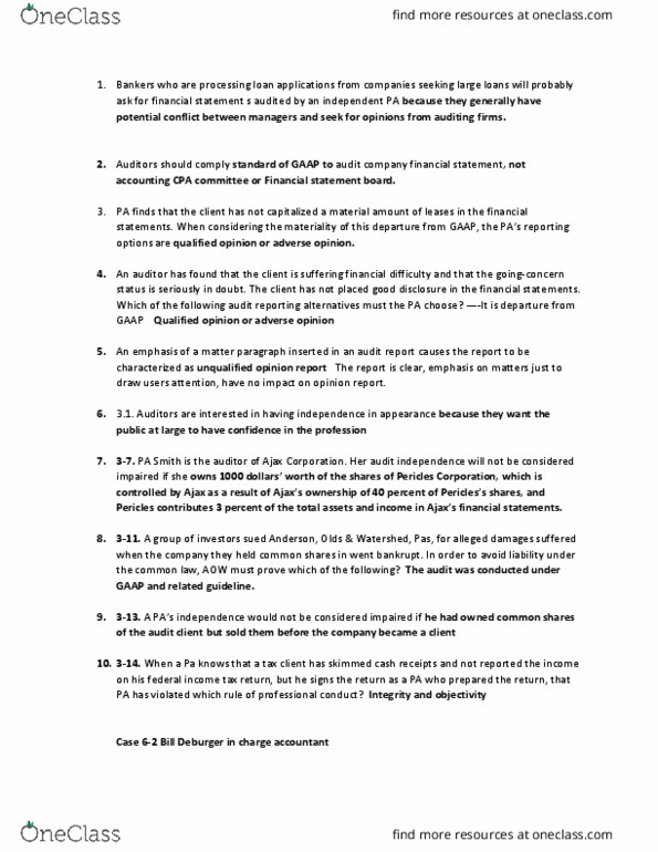 ADM 3349 Lecture Notes - Lecture 1: Financial Statement, Audit Evidence thumbnail