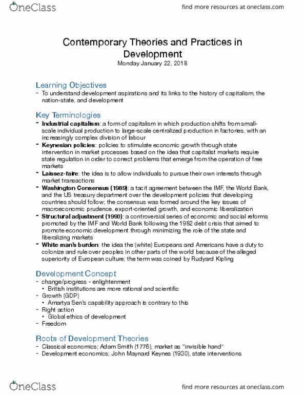 DVM 2106 Lecture Notes - Lecture 4: Marketo, Deindustrialization, Comparative Advantage thumbnail