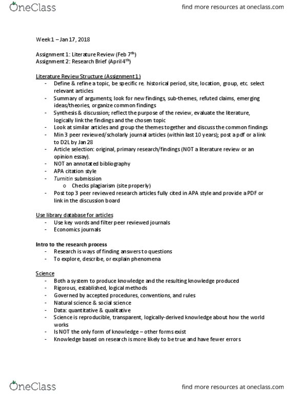 PLG 600 Lecture Notes - Lecture 1: Turnitin, Natural Science, Apa Style thumbnail