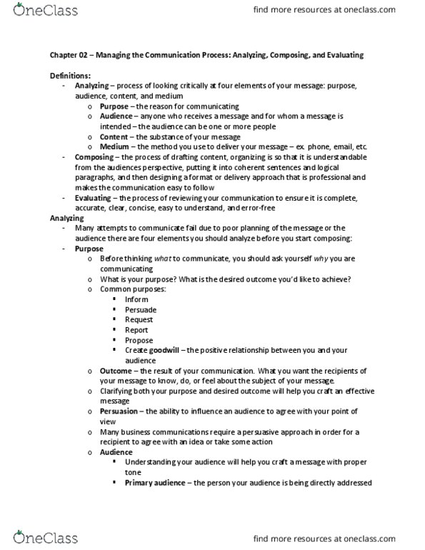 MCS 2000 Chapter Notes - Chapter 02: Proofreading, Instant Messaging, List Of Fables Characters thumbnail