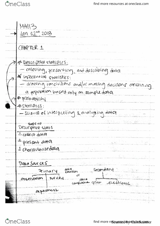CAS MA 113 Lecture Notes - Lecture 1: Jeep Cj thumbnail