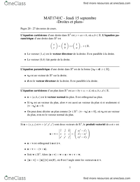 MAT 1741 Lecture 3: MAT1741C (Notes de cours - Cours 3) thumbnail