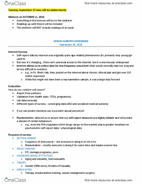 PSYC 436 Lecture Notes - Lecture 4: Sex Reassignment Surgery, Psychometrics, Clitoris thumbnail