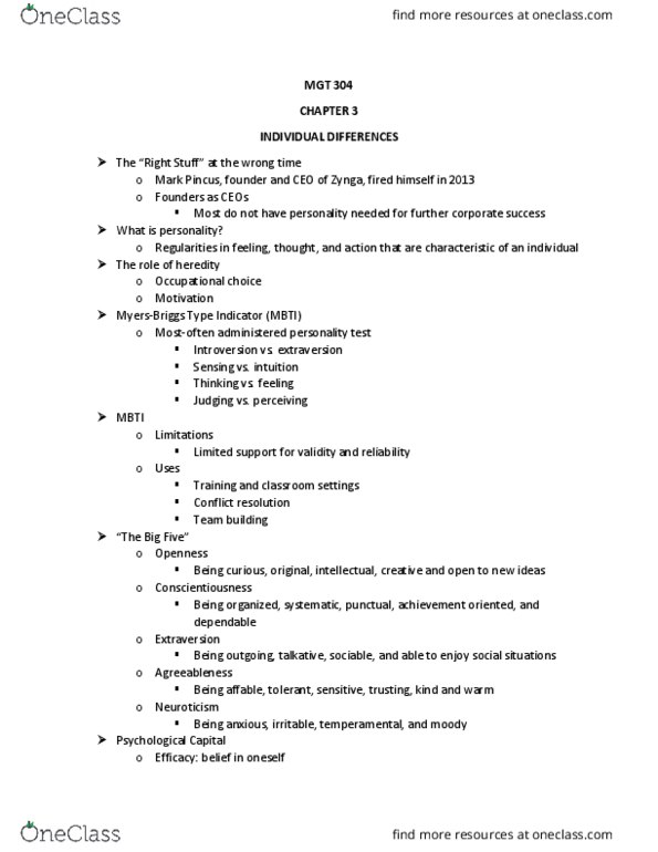 MGT 304 Lecture Notes - Lecture 1: Mark Pincus, Zynga, Mirror Neuron thumbnail