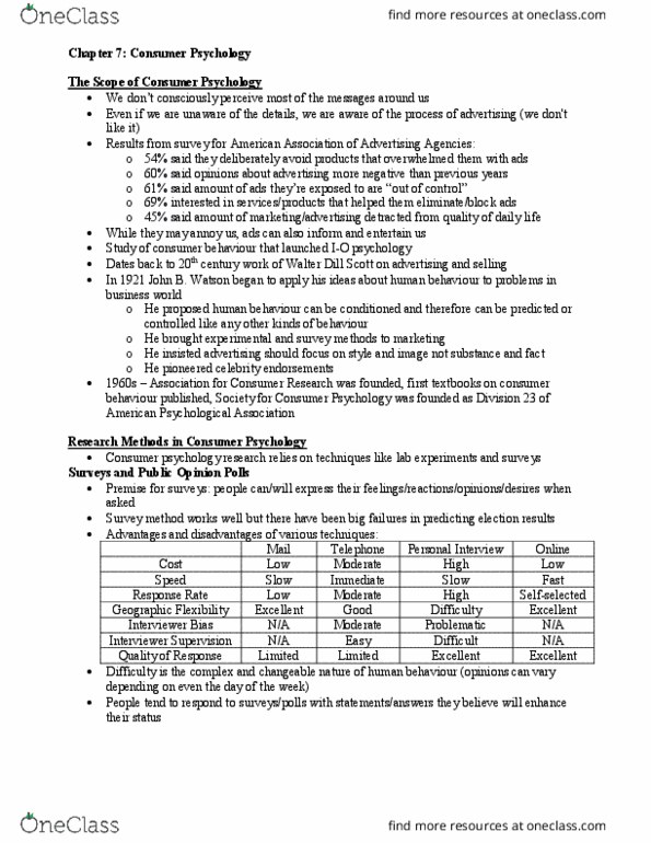 Psychology 2990A/B Chapter Notes - Chapter 7: Aisle, Johnson & Johnson, Polo Shirt thumbnail