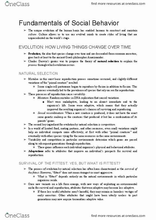 PSYC 2120 Chapter Notes - Chapter 2: Terror Management Theory, Social Comparison Theory, Abraham Maslow thumbnail