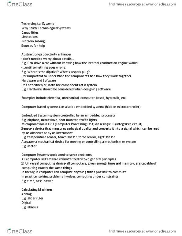 IAT 267 Lecture Notes - Instruction Set, High-Level Programming Language, Microarchitecture thumbnail
