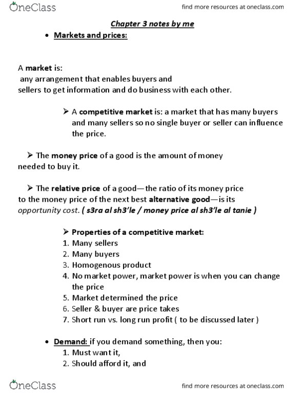 ECON 1000 Lecture Notes - Lecture 3: Marginal Cost, Economic Equilibrium, Inferior Good thumbnail