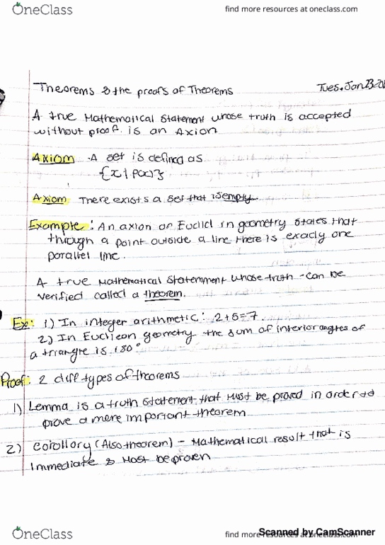 MA121 Lecture 8: lecture+textbook note: Theorems and the Proof of Theorems thumbnail