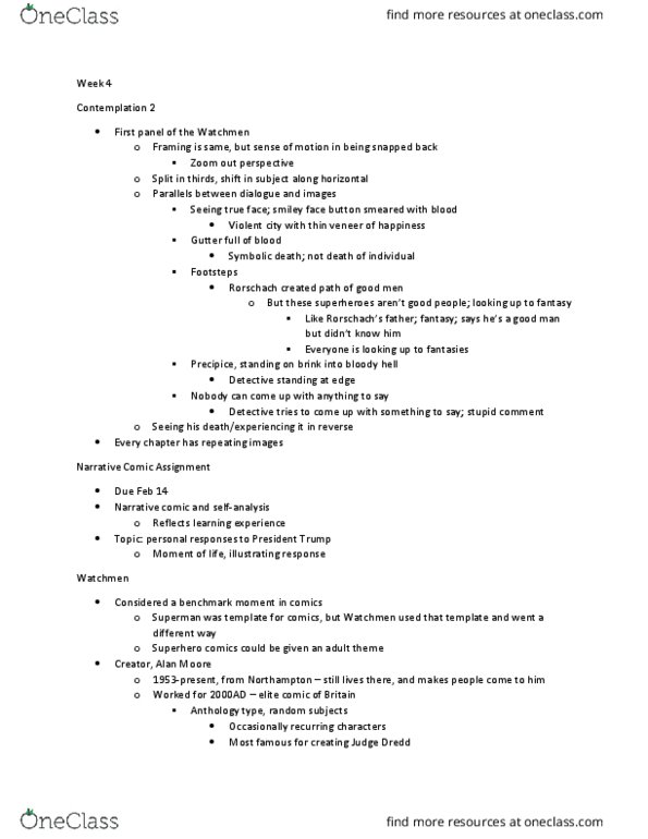 VCC390H5 Lecture Notes - Lecture 4: Weird Loners, Polyamory, Determinism thumbnail