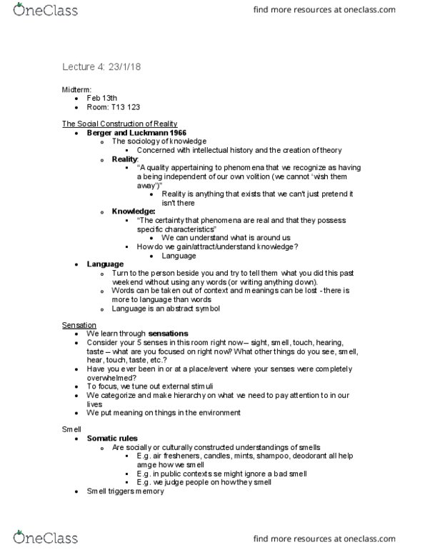 SOCPSY 2M03 Lecture Notes - Lecture 4: Deodorant, Shampoo thumbnail