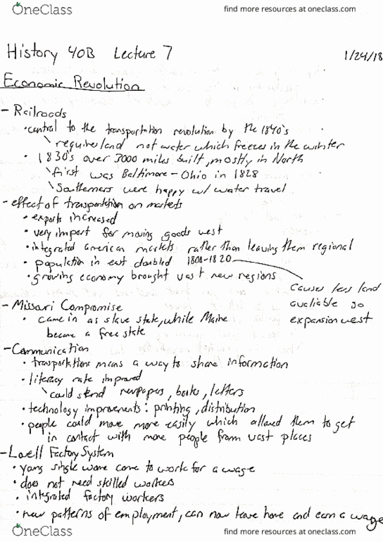 HISTORY 40B Lecture Notes - Lecture 7: Urt thumbnail