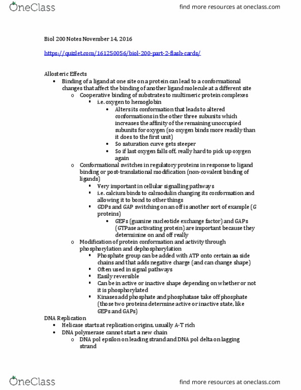 BIOL 200 Lecture Notes - Lecture 22: Primase, Okazaki Fragments, Ribonuclease H thumbnail
