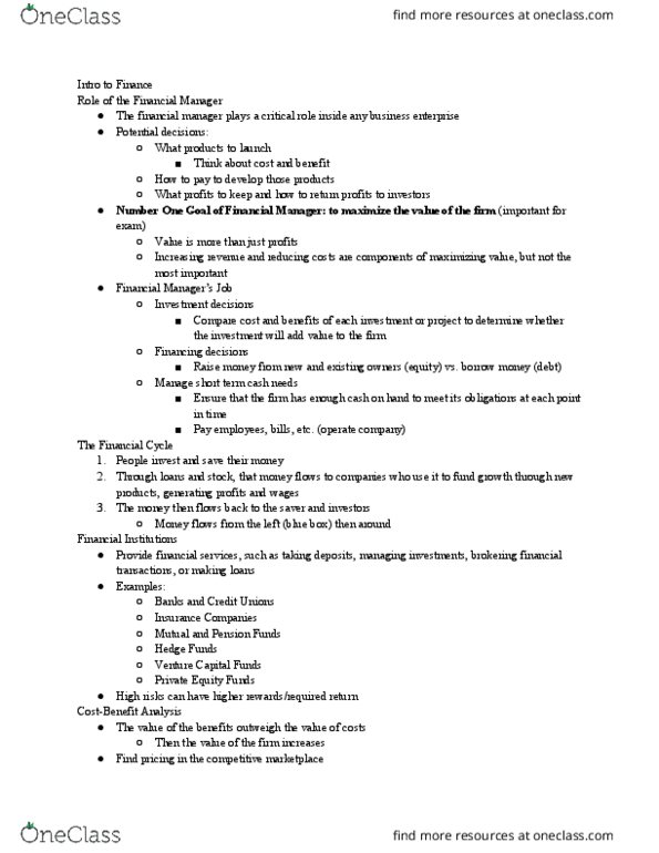 SMG FE 101 Lecture Notes - Lecture 1: Arbitrage, Critical Role thumbnail