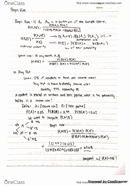 STAT 400 Lecture 4: Bayes Rule & Independence thumbnail