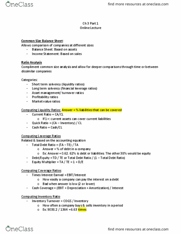 FIN 357 Chapter Notes - Chapter 3: Reserve Requirement, Current Liability, Asset Management thumbnail