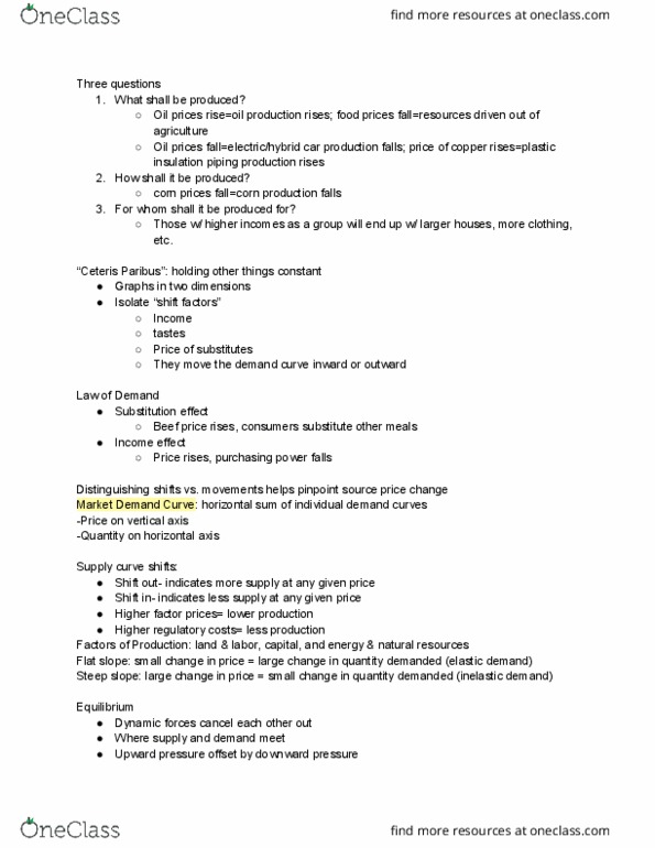 MGMT 4A Lecture Notes - Lecture 4: Rent Regulation, Price Floor, Price Ceiling thumbnail