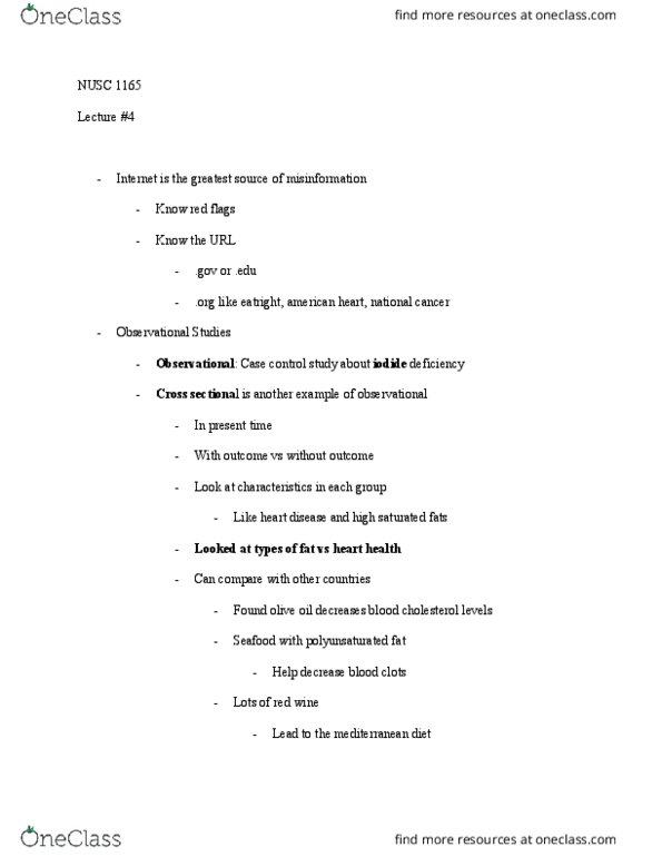 NUSC 1165 Lecture Notes - Lecture 4: Coconut Oil, Polyunsaturated Fat, Saturated Fat thumbnail