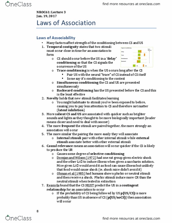 NROC61H3 Lecture Notes - Lecture 3: Dopaminergic Pathways, Nigrostriatal Pathway, Mesolimbic Pathway thumbnail