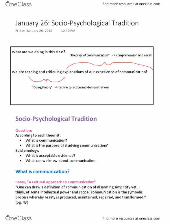 CMN 3109 Lecture Notes - Lecture 5: Interpersonal Communication, Social Cognitive Theory, Causal Structure thumbnail