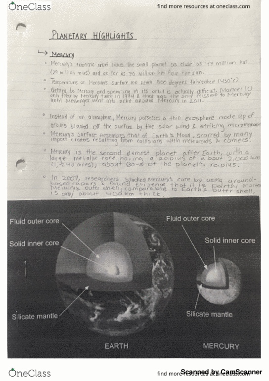 ERSC 1P94 Lecture 2: ERSC 1P94 Module 1-The Solar System ( Planetary Highlights) thumbnail