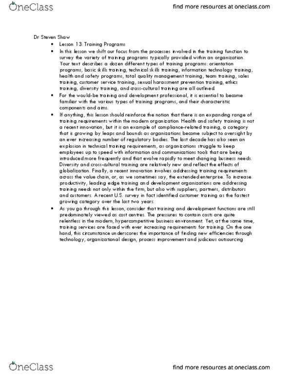 EDUC 240 Lecture Notes - Lecture 7: Blended Learning, Brian Tracy, Environmental Health thumbnail