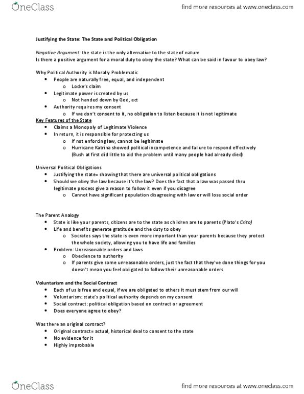 Political Science 1020E Lecture Notes - Homo Economicus, Appeasement, Jeremy Bentham thumbnail