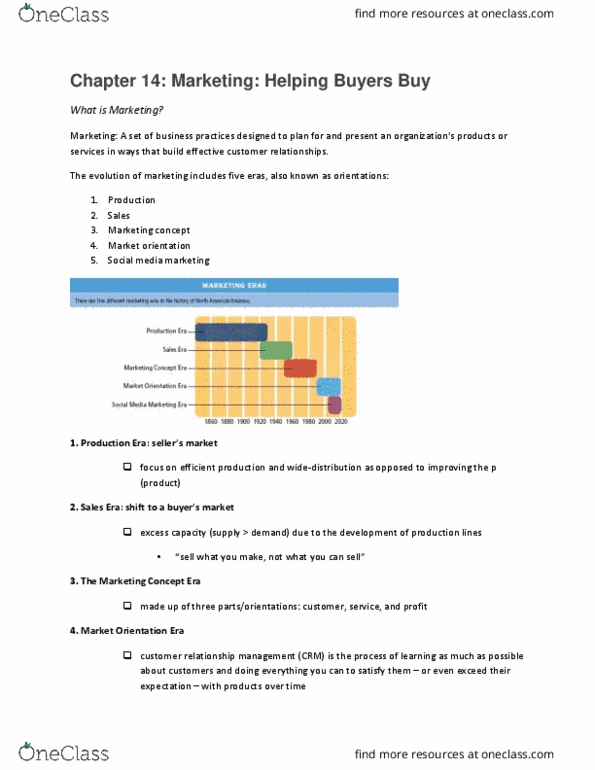 COMMERCE 1E03 Chapter Notes - Chapter 14: Target Market, Test Market, Consumer Behaviour thumbnail