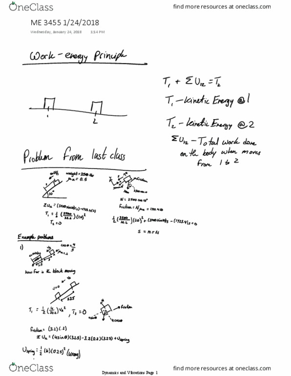 ME 3455 Lecture 6: ME 3455 1/24/2018 thumbnail