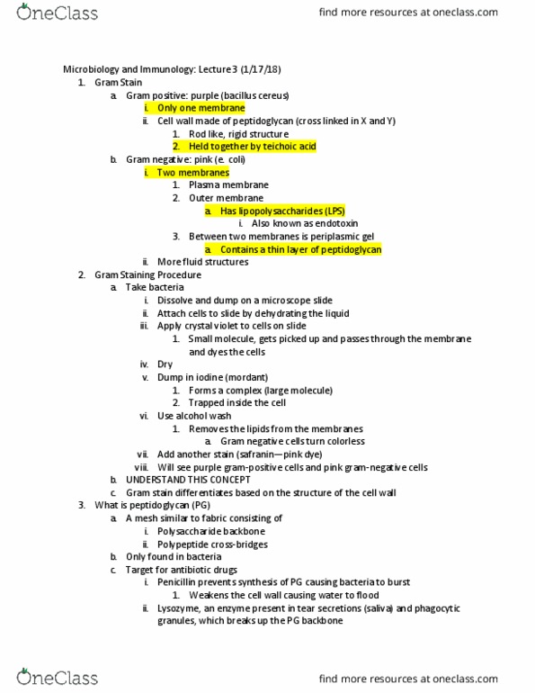 NURS-B - Nursing NURS-B 244 Lecture Notes - Lecture 3: Chitin, Motility, Helminths thumbnail