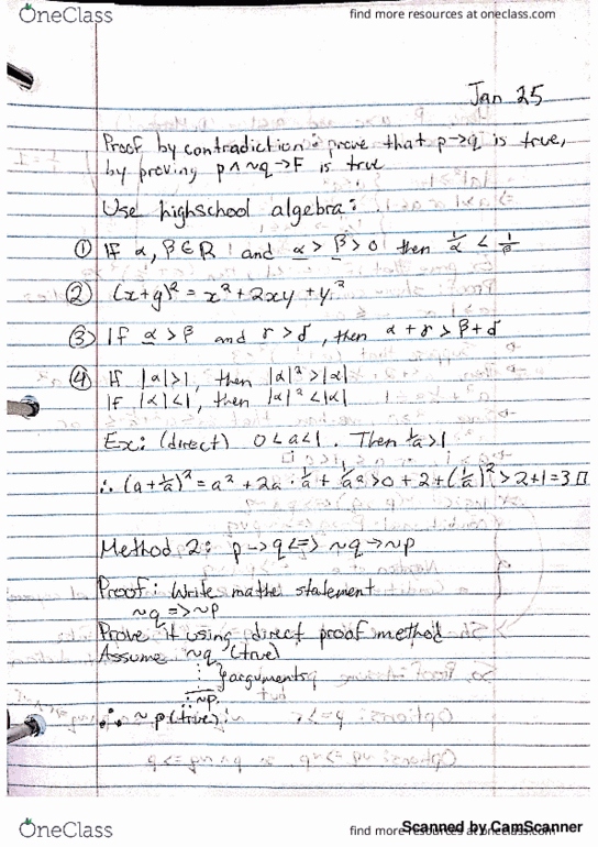 MA121 Lecture 9: Proof by Contradictions thumbnail