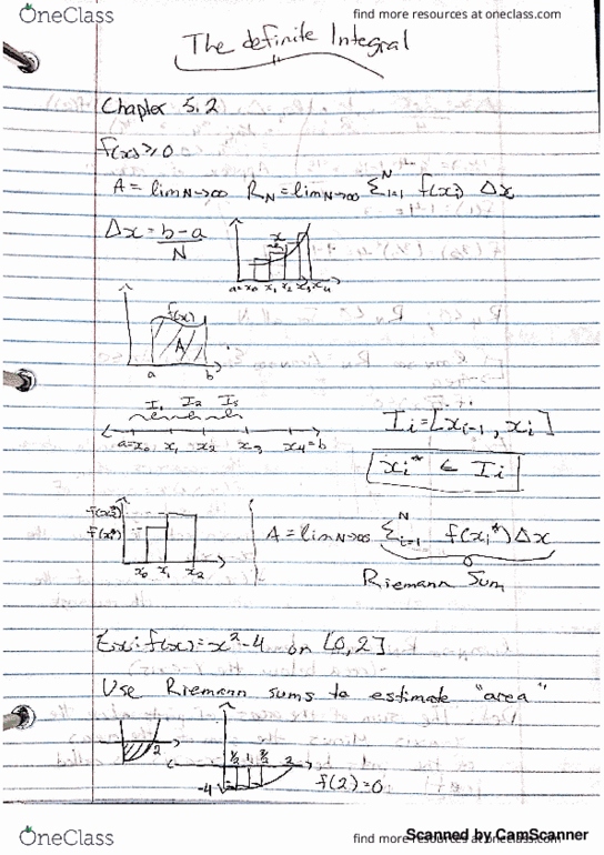 MA110 Lecture 14: The Definite Integral thumbnail