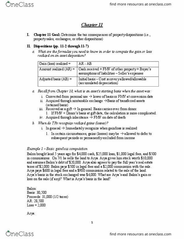 ACCT 2001 Lecture Notes - Lecture 8: Gross Profit, Natural Disaster, Deferral thumbnail