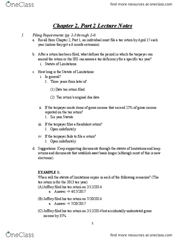 ACCT 2001 Lecture Notes - Lecture 5: Tax Treaty, Citator, Tax Law thumbnail