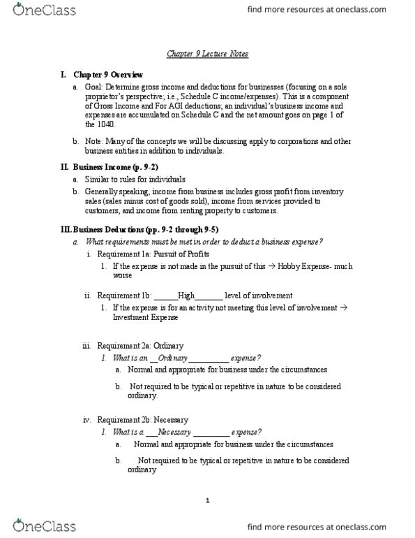 ACCT 2001 Lecture Notes - Lecture 2: Treasury Regulations, Sixteenth Amendment To The United States Constitution, Appellate Jurisdiction thumbnail