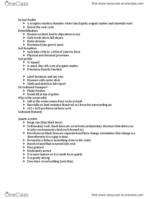 Gsci 1050 Study Guide Midterm Guide Silicate Minerals Metamorphic Rock Igneous Rock