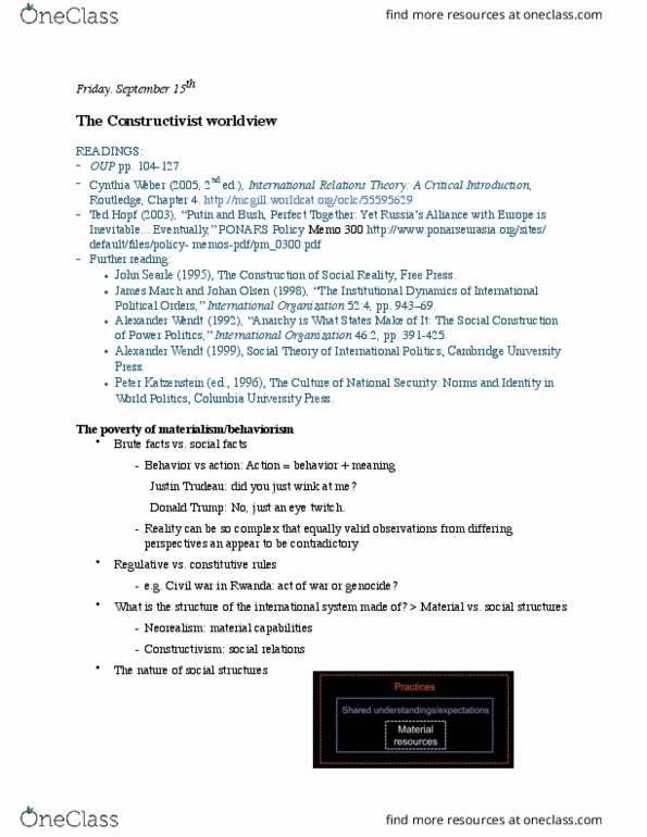 POLI 244 Lecture Notes - Lecture 5: Cognitive Dissonance, Externality, Co-Determination thumbnail