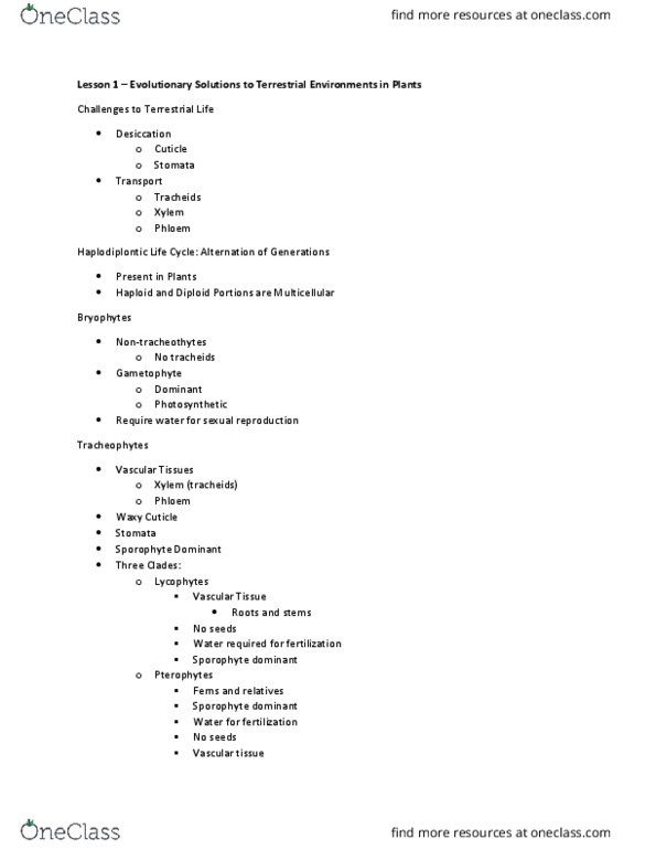 BIOL 1106 Lecture Notes - Lecture 1: Zygote, Double Fertilization, Endosperm thumbnail