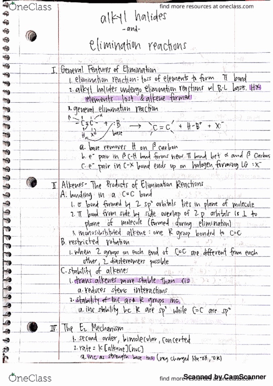 CHEM 51B Chapter 8: Alkyl Halides and Elimination Reactions thumbnail