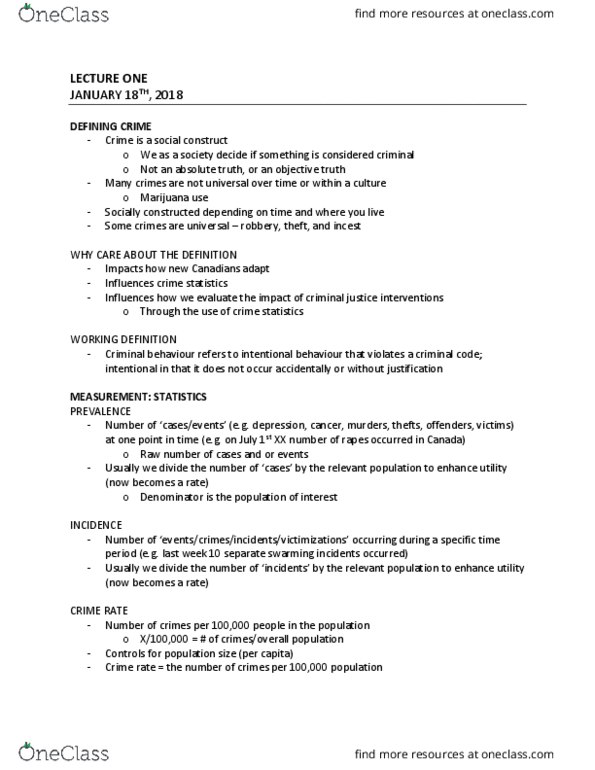 PSYC 3402 Lecture Notes - Lecture 1: Statistical Correlations Of Criminal Behaviour, Propensity Score Matching, General Social Survey thumbnail