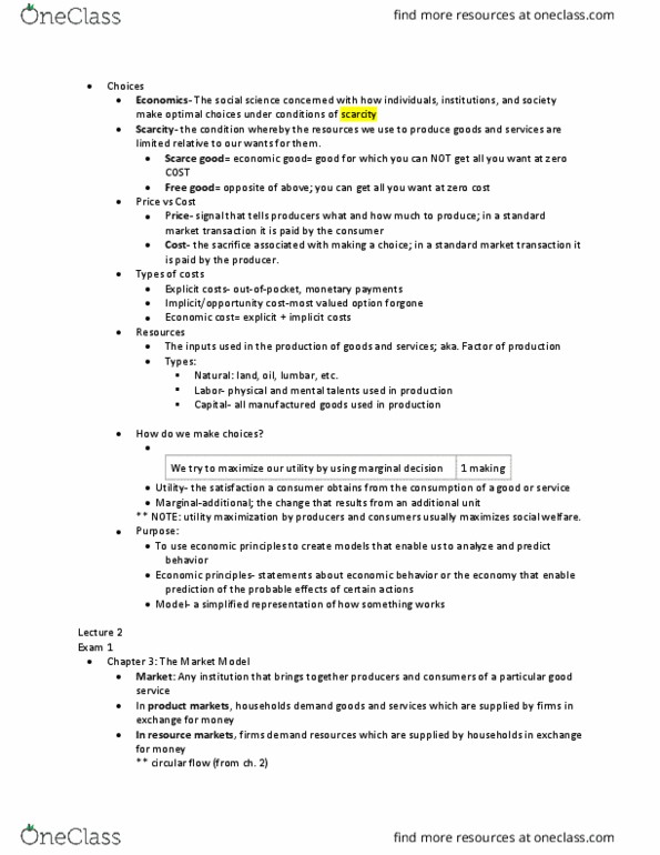 ECON 2020 Lecture Notes - Lecture 1: Price Controls, Sport Utility Vehicle, Economic Surplus thumbnail