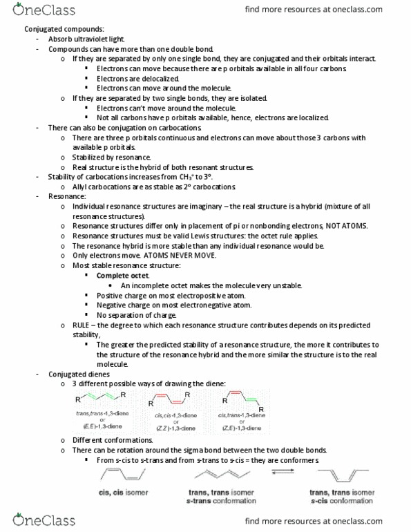CHM 2211 Lecture Notes - Lecture 3: Hydrogenation, Electrophilic Addition, Sigma Bond thumbnail