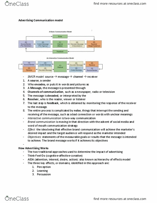 STC 114 Lecture Notes - Lecture 4: Opinion Leadership, Subliminal Stimuli, Selective Perception thumbnail