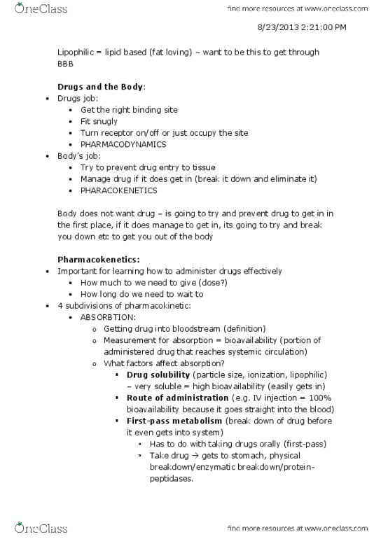 PSYC476 Lecture Notes - Nicotine, Bicuculline, Caffeine thumbnail