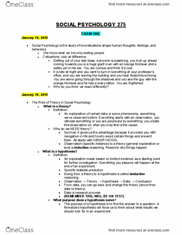 PSYC 331 Lecture Notes - Lecture 1: Scientific Method, Safety Pin, Inductive Reasoning thumbnail