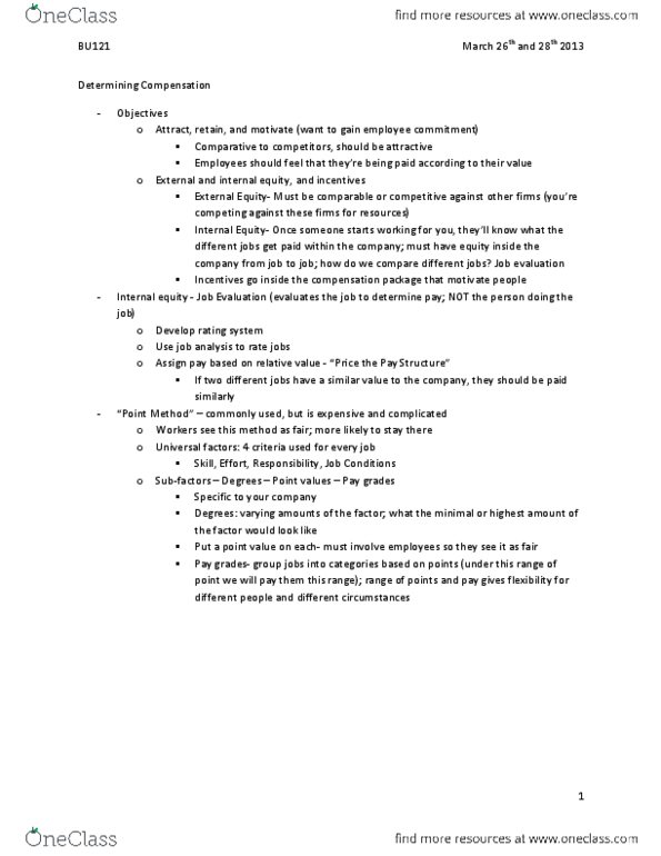BU121 Lecture Notes - Canada Labour Code, Snowplow, Job Analysis thumbnail