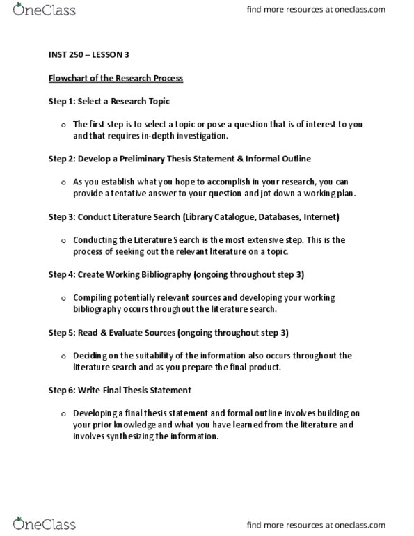 INST 250 Lecture Notes - Lecture 3: Personal Taste, Encyclopædia Britannica, Thesis Statement thumbnail