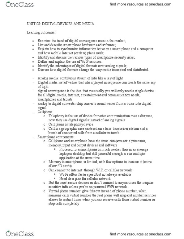 CIS 1000 Lecture Notes - Lecture 8: Image File Formats, Internet Protocol, E-Reader thumbnail