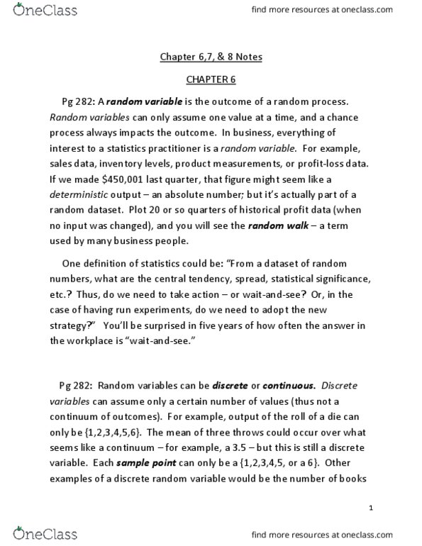 STAT-3090 Chapter Notes - Chapter 6-8: Cluster Sampling, 3 Women, Sample Size Determination thumbnail