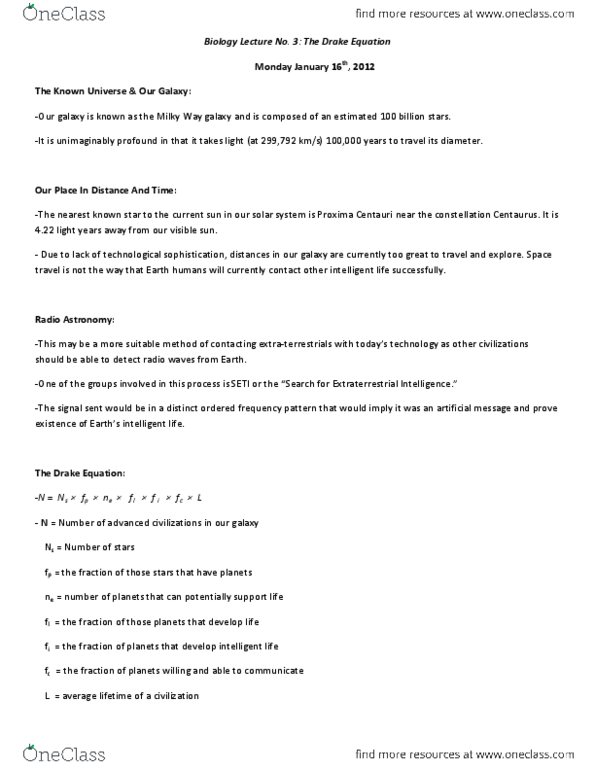 Biology 1002B Lecture Notes - Electronegativity, The Moons, Photodetector thumbnail